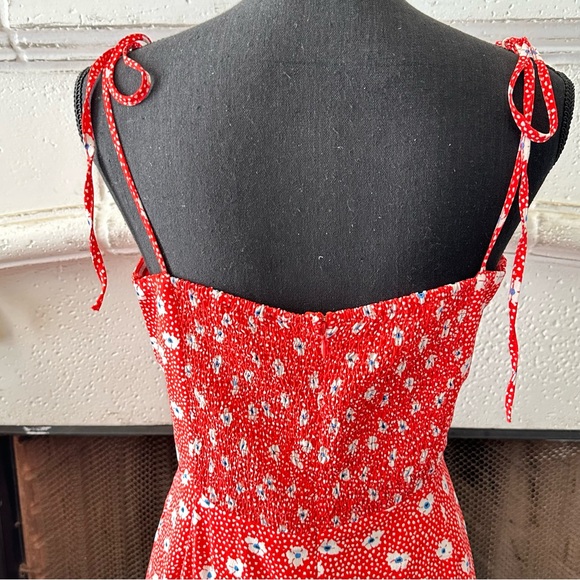 Davi & Dani | Ditsy Tie-Shoulder Dress - Picture 6 of 8